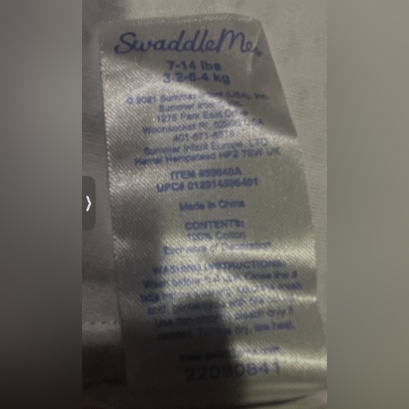 Swaddle Me Baby SleepSack Dot Gray 100%Cotton, Size SM-MD 0~3 Month & 7~14 Lbs - Picture 14 of 16